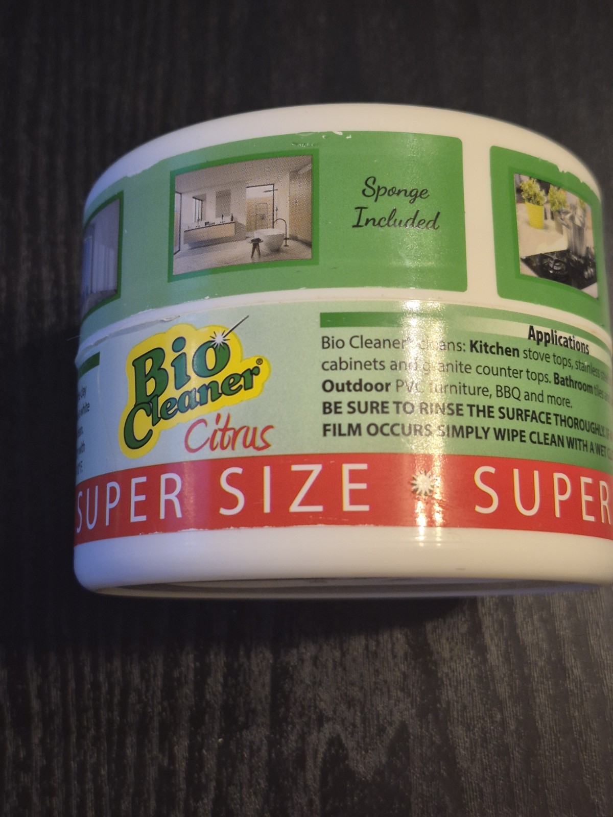 Bio Cleaner Citrus Natural Multi-Purpose Cleaner 17.5oz Super Size No Sponge