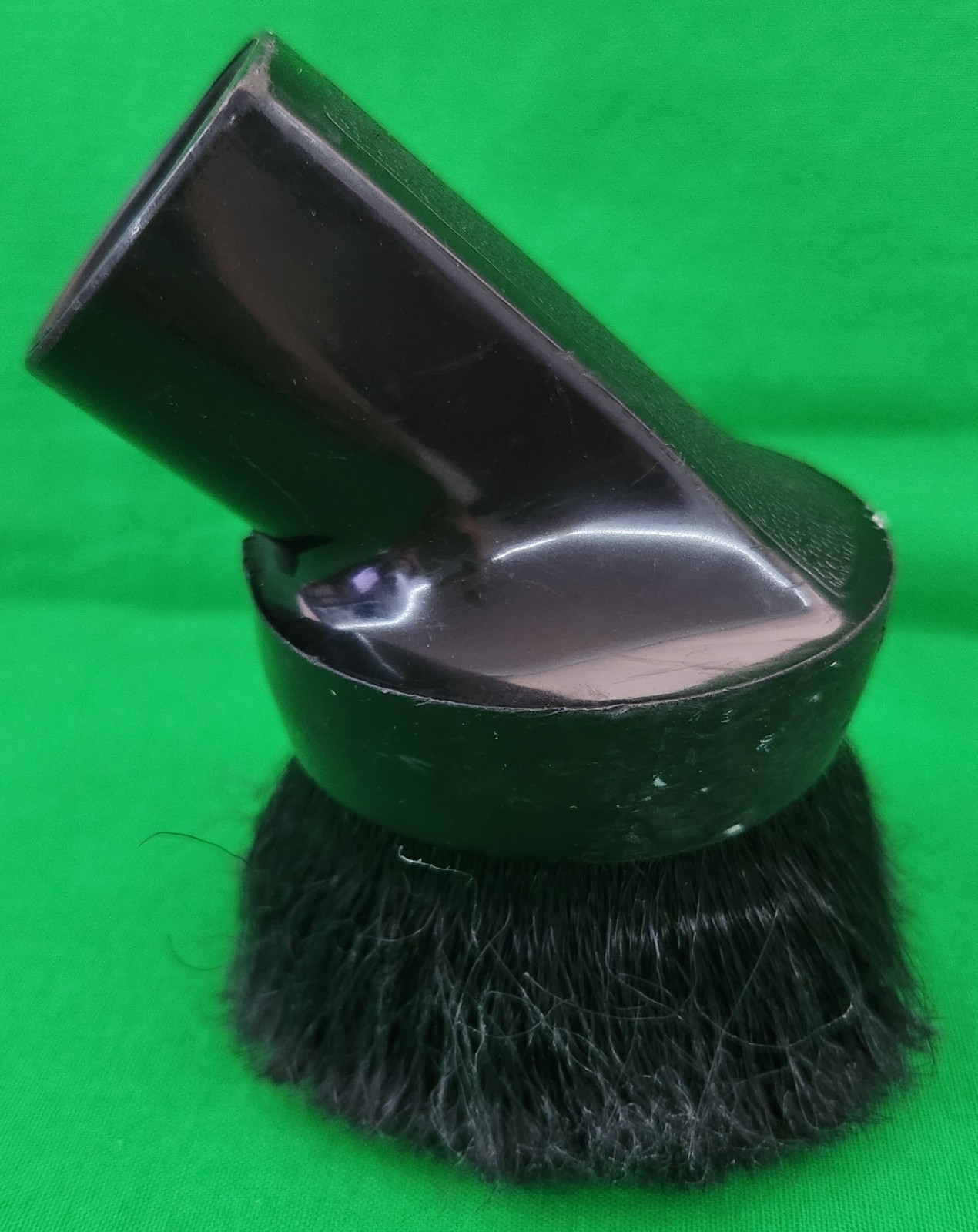 Round Vacuum Attachment Dusting Brush & Upholstery Tool Set Black 1.25″/1-1/4″