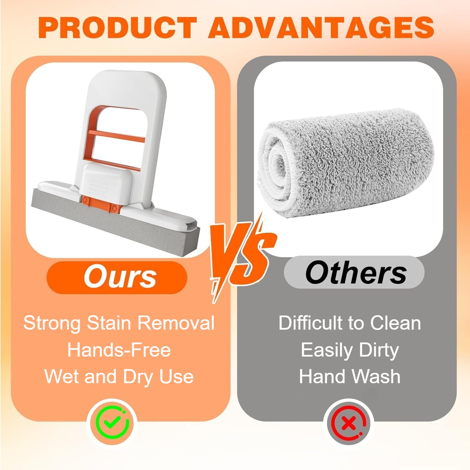 Mini Foldable Desktop Mop Portable Mini Cleaning Sponge Mop Wet And Dry Use