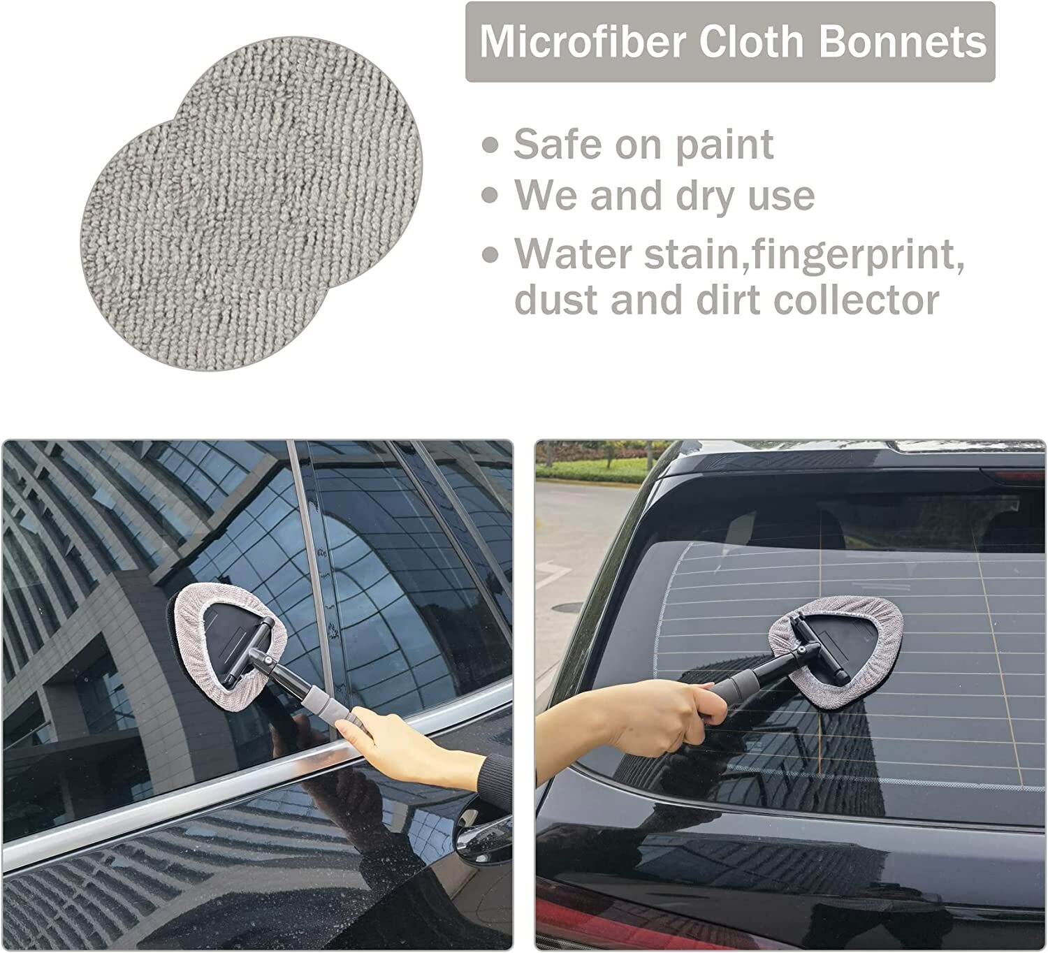Windshield Cleaning Tool Kit Car Window Glass Wiper Cleaner Brush Extendable