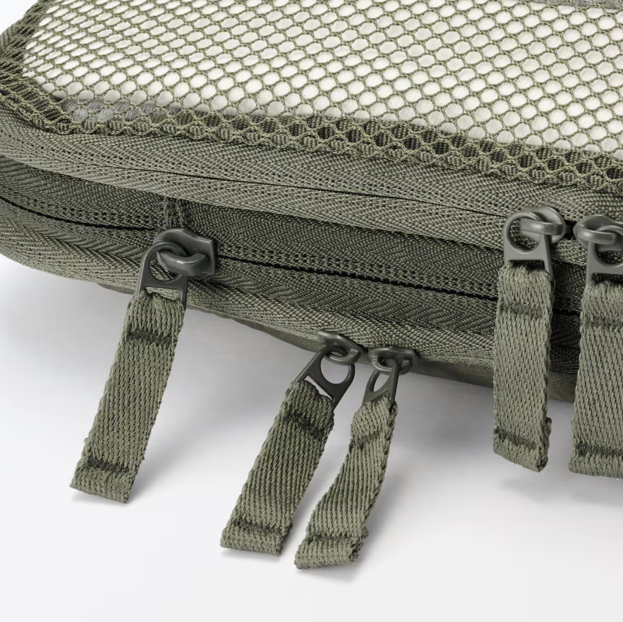 Muji Polyester Sorting case Compressed type 26 x 20 x 10 cm Khaki