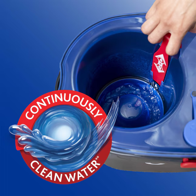 O-Cedar RinseClean Spin Mop With Bucket
