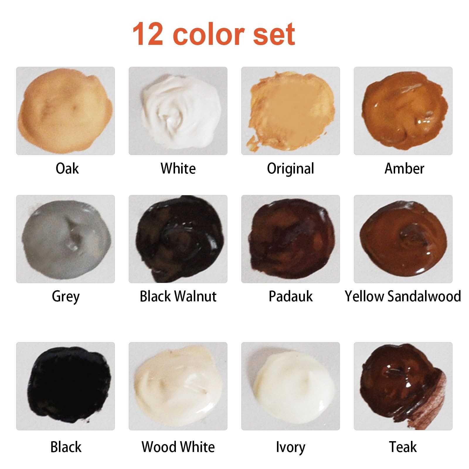 Wood Furniture Repair Kit, 12 0.63 Ounce (Pack of 16), 12 Colors-Upgrade