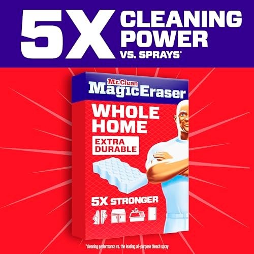 Mr. Clean Magic Eraser Sponge All Purpose Cleaning Scrubber Extra Durable 4ct*