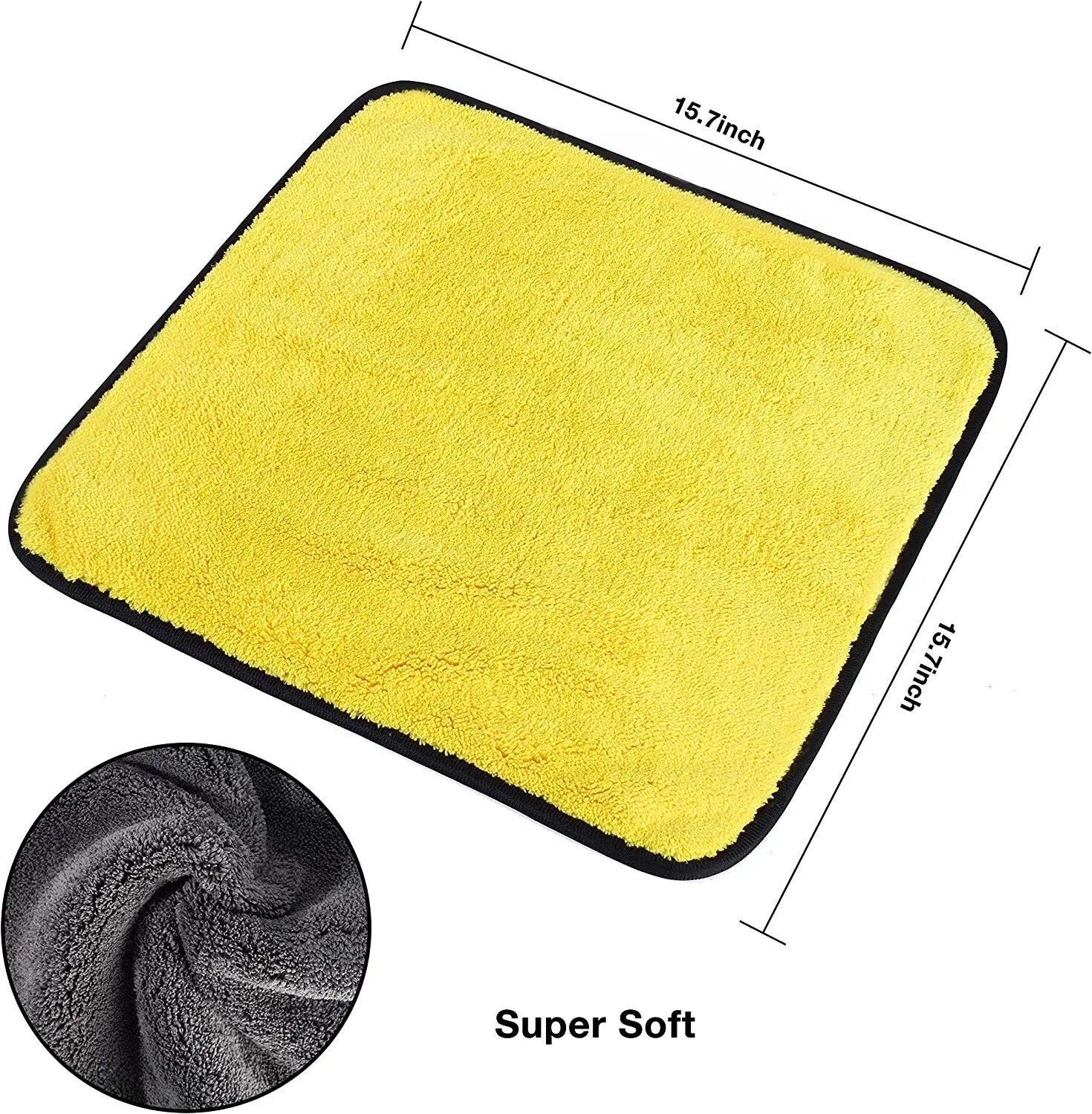 10X Microfiber Cleaning Cloth No-Scratch Rag Car Home Polishing Detailing Towel