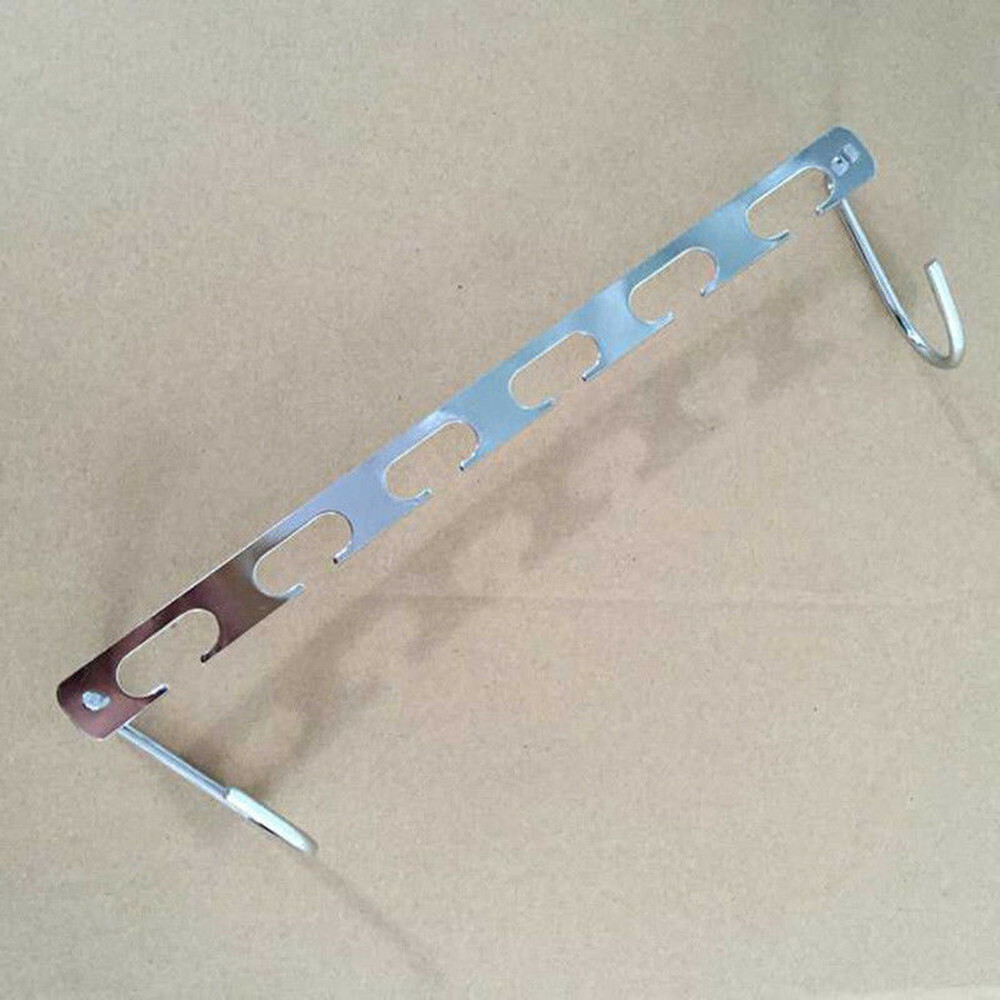 6Pcs Metal Wonder Magic Closet Hanger Organizer Hook Space Saving Clothes Racks