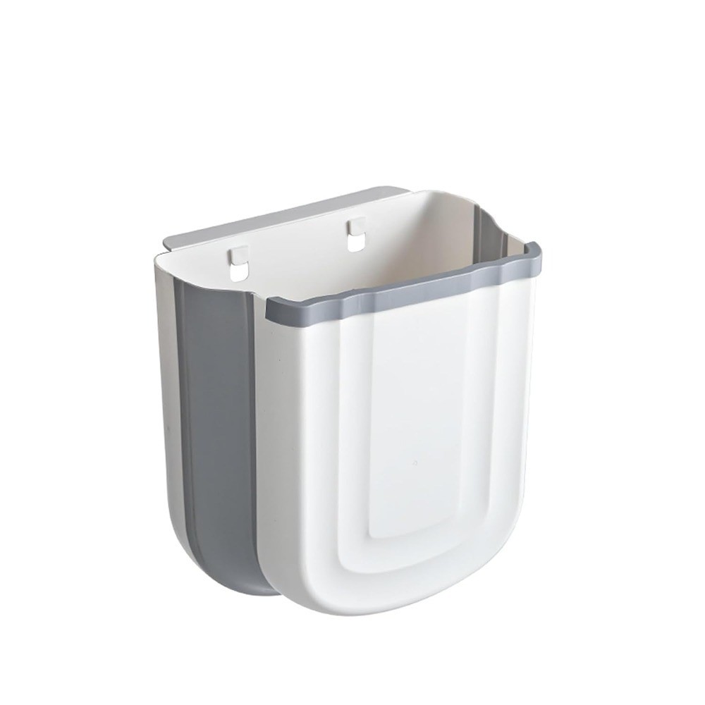 Foldable Hanging Kitchen Trash Can Counter Top Cabinet Mounted 2.4 Gallon Small
