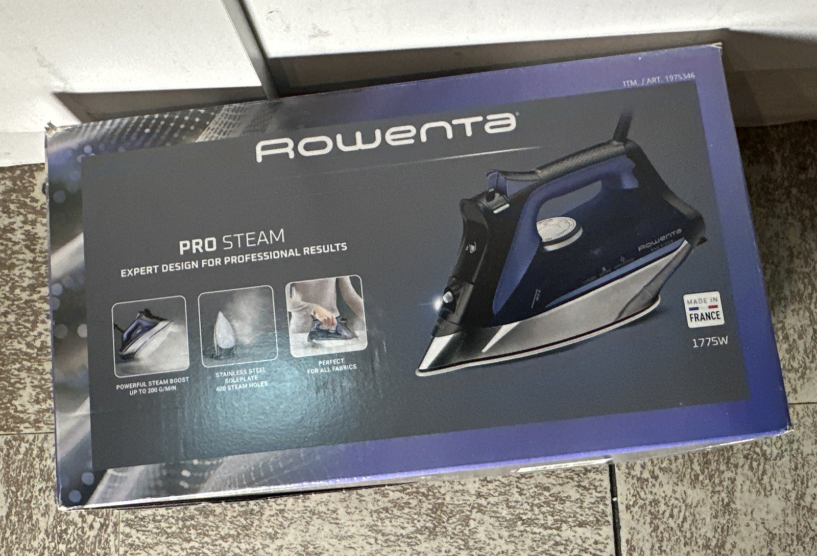 Rowenta Pro Steam Iron, 1775W, Vertical Steam, Auto-Off – USED GOOD