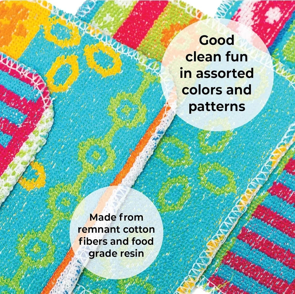NIP SET 2 Skoy ScrubReusable Non-Scratching Dish Scrubber ASSORTED COLORS SHP FR