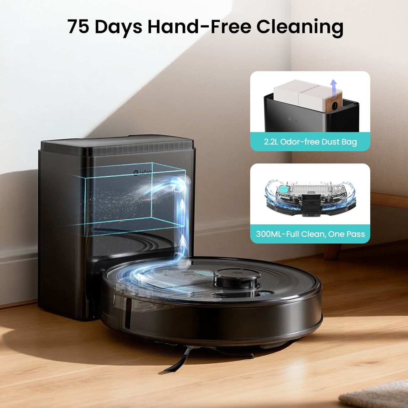 Lefant M2 Plus LiDAR Robot Vacuum Mop 7000Pa