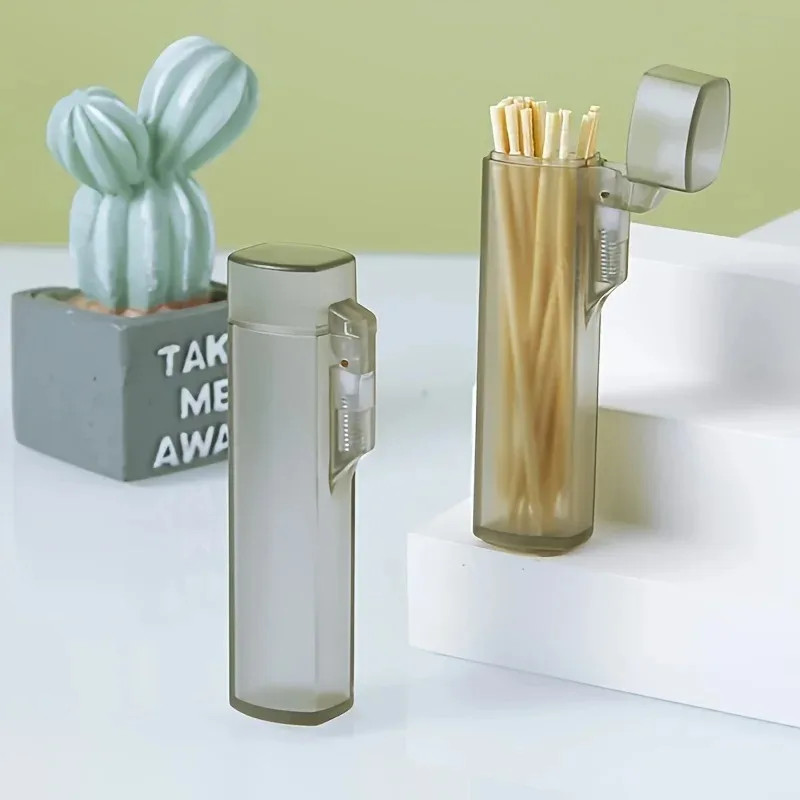 4X Portable Case Storage Box Tube for Cotton Swabs Toothpicks Filter Accessories