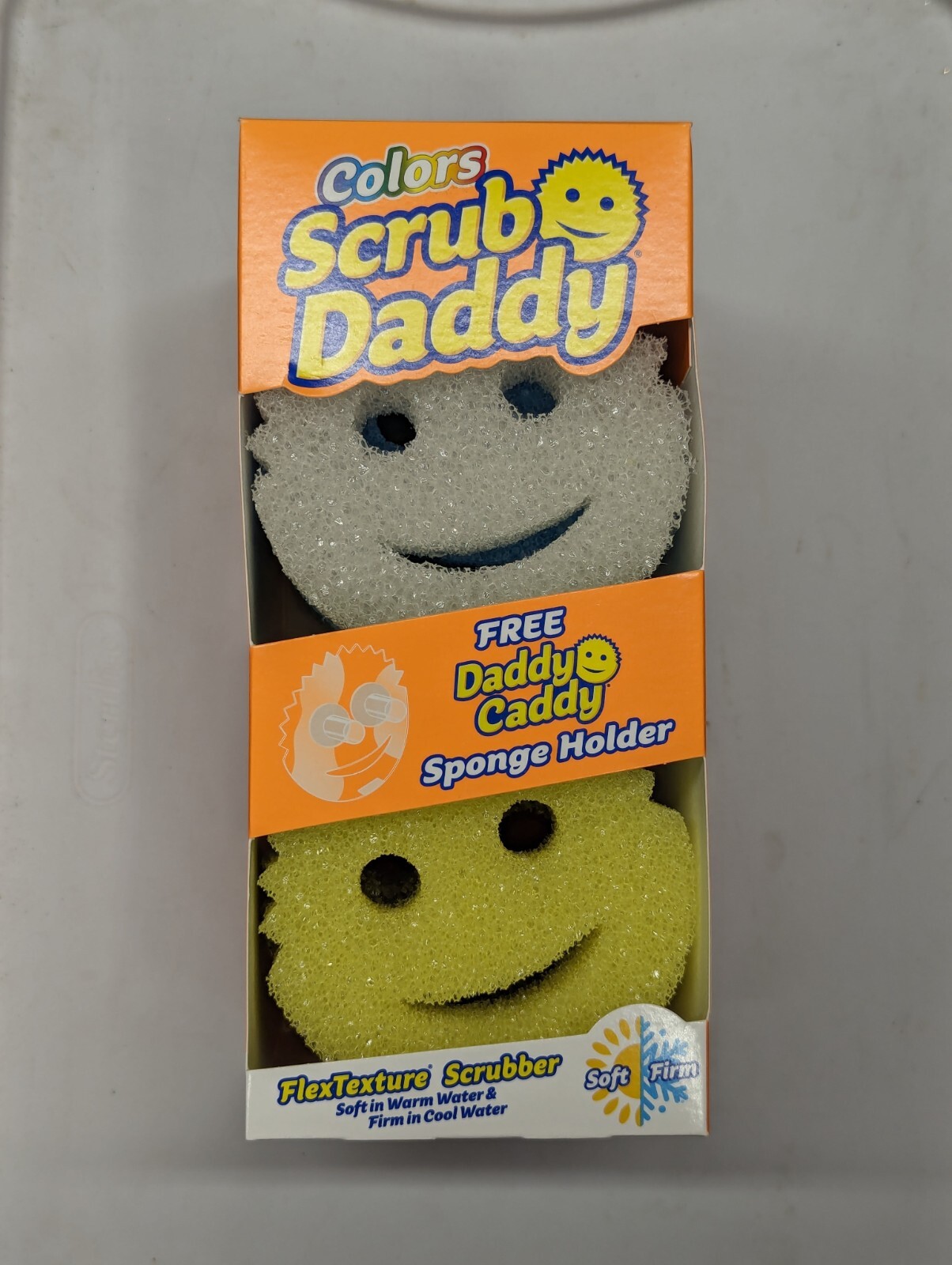 Scrub Daddy Assorted Colors – 7 Piece (6 Sponges, 1 Daddy Caddy)