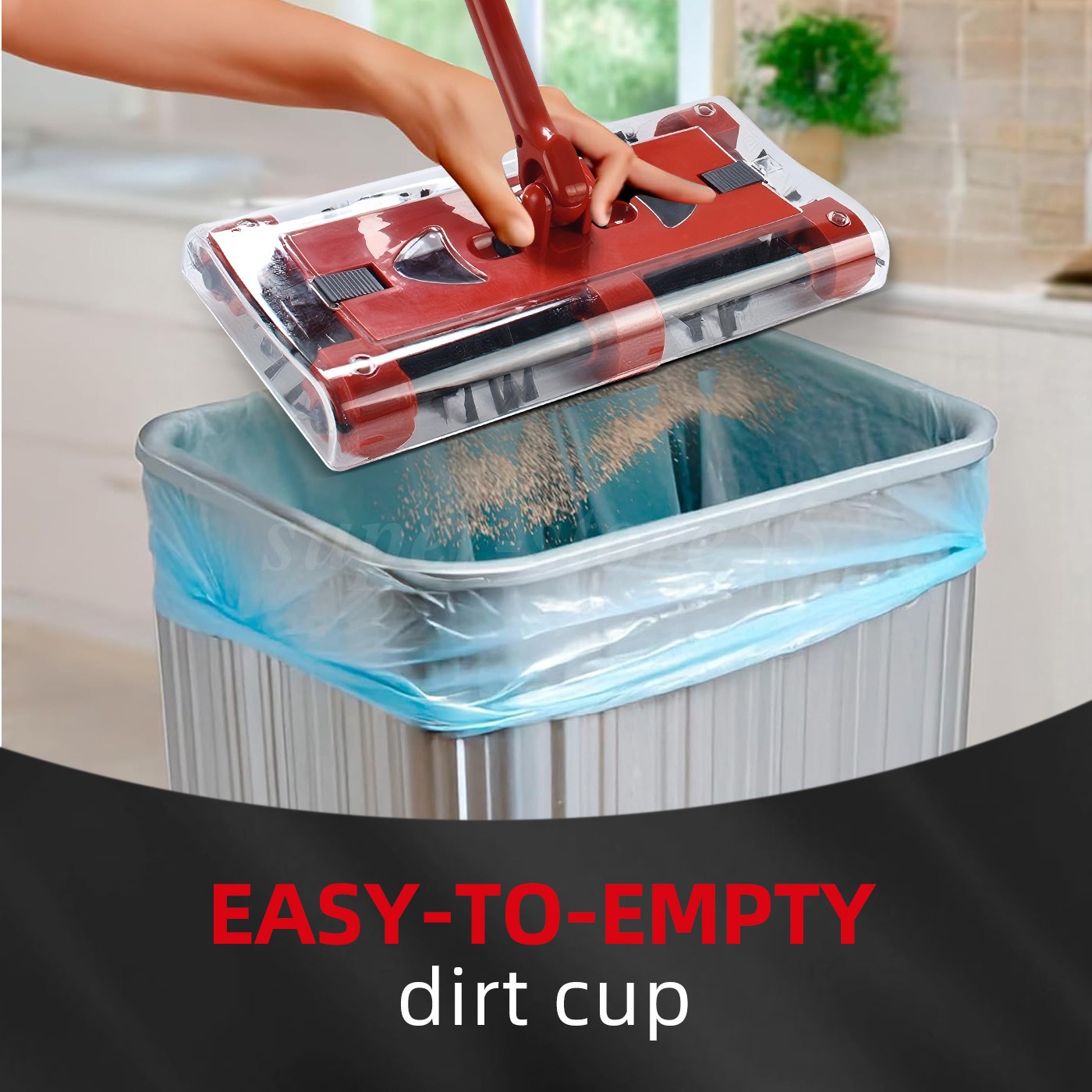Cordless floor sweeper 45″ rechargeable floor and carpet sweeper Vacuum Cleaner