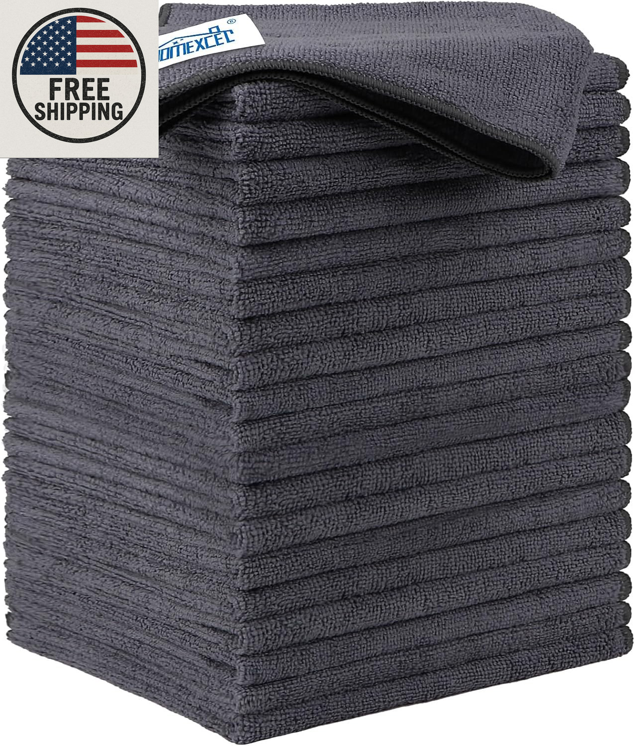 Microfiber Cleaning Cloth 12 Pack, 12.5 X 12.5 Inch Microfiber Towels for Cars,