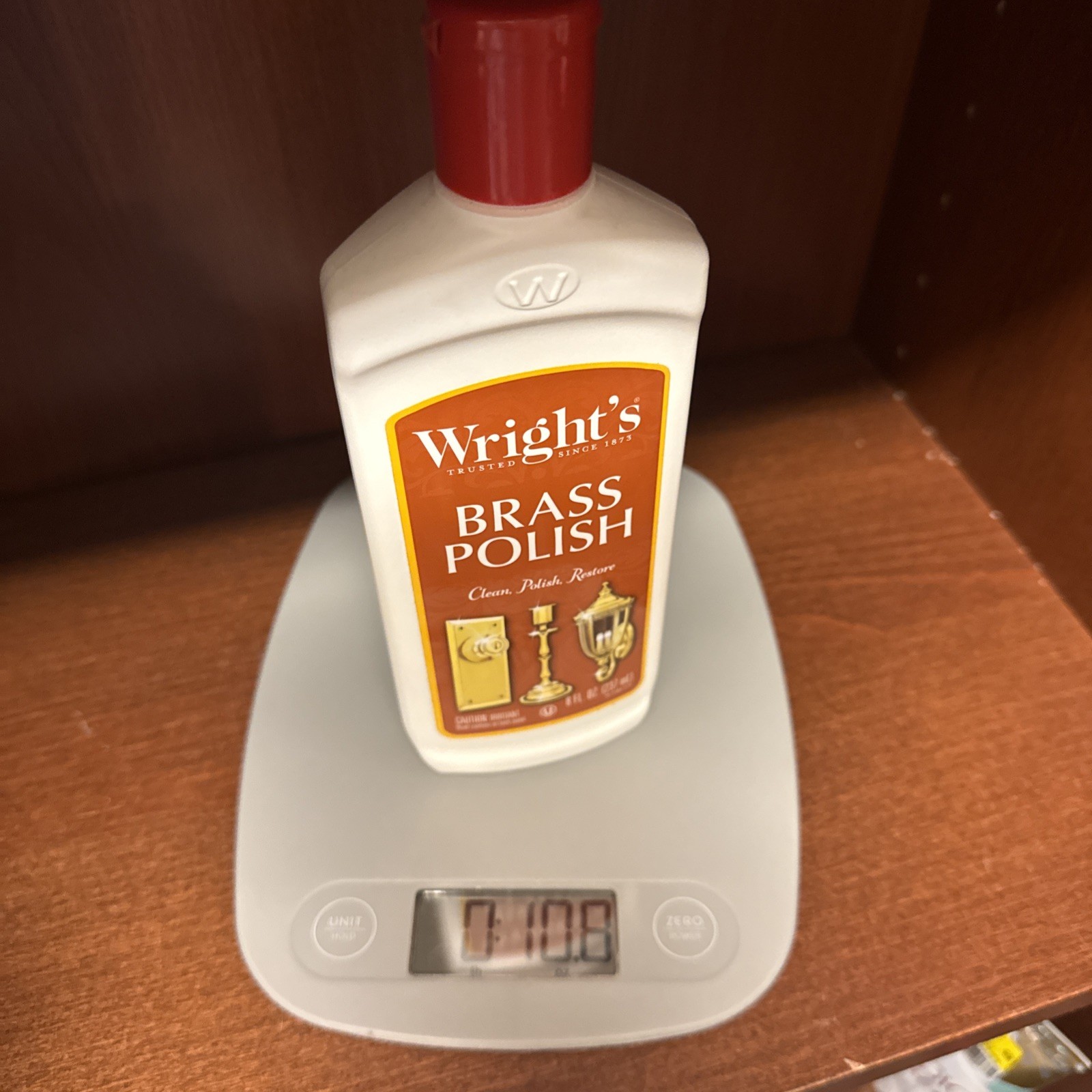 Wright’s Brass And Copper, Pewter, Chrome, Bronze Polish 8 fl oz Bottle New