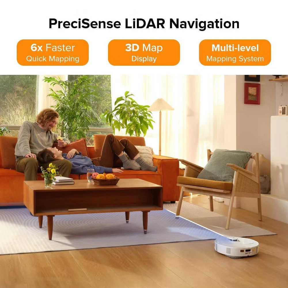 Roborock Qrevo Pro Wi-Fi Connected Robot Vacuum & Mop with FlexiArm Edge Mopping