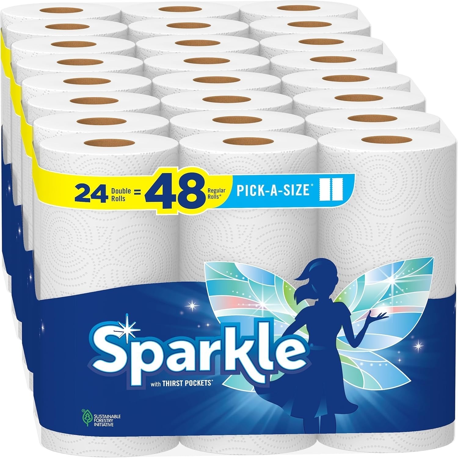 Pick-A-Size Paper Towels, 24 Double Rolls= 48 Regular Rolls Paper Towel