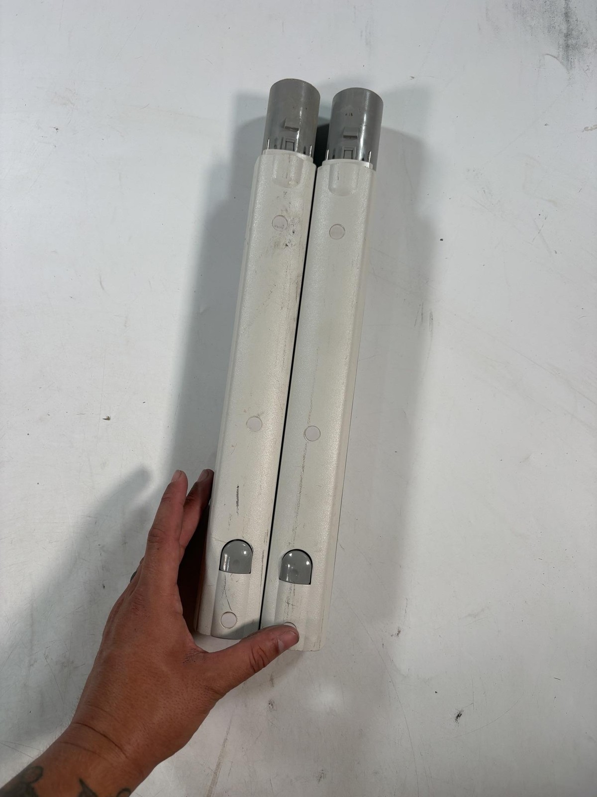 Electrolux Electric Wand Tubes 2pc Set Epic White Gray
