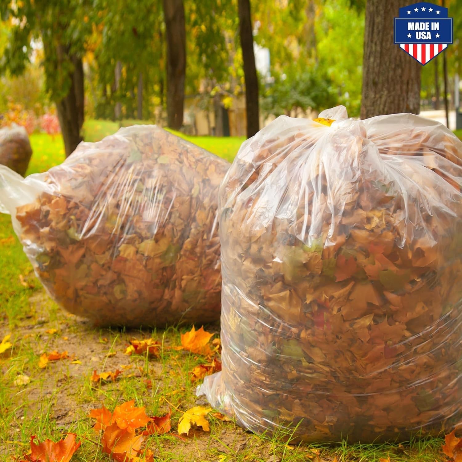 55-60 Gallon Clear Trash Bags Extra Large Garbage Rubbish Bags 150bags 38 x 58″