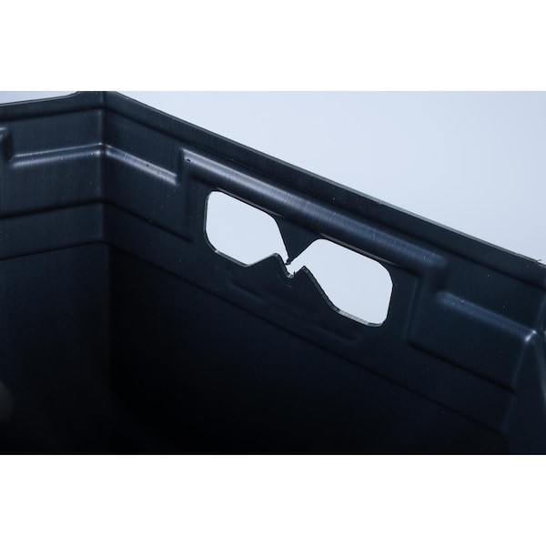 Commercial Zone Products 732101 Polytec 42-Gallon Trash Can: Square, Open-Top