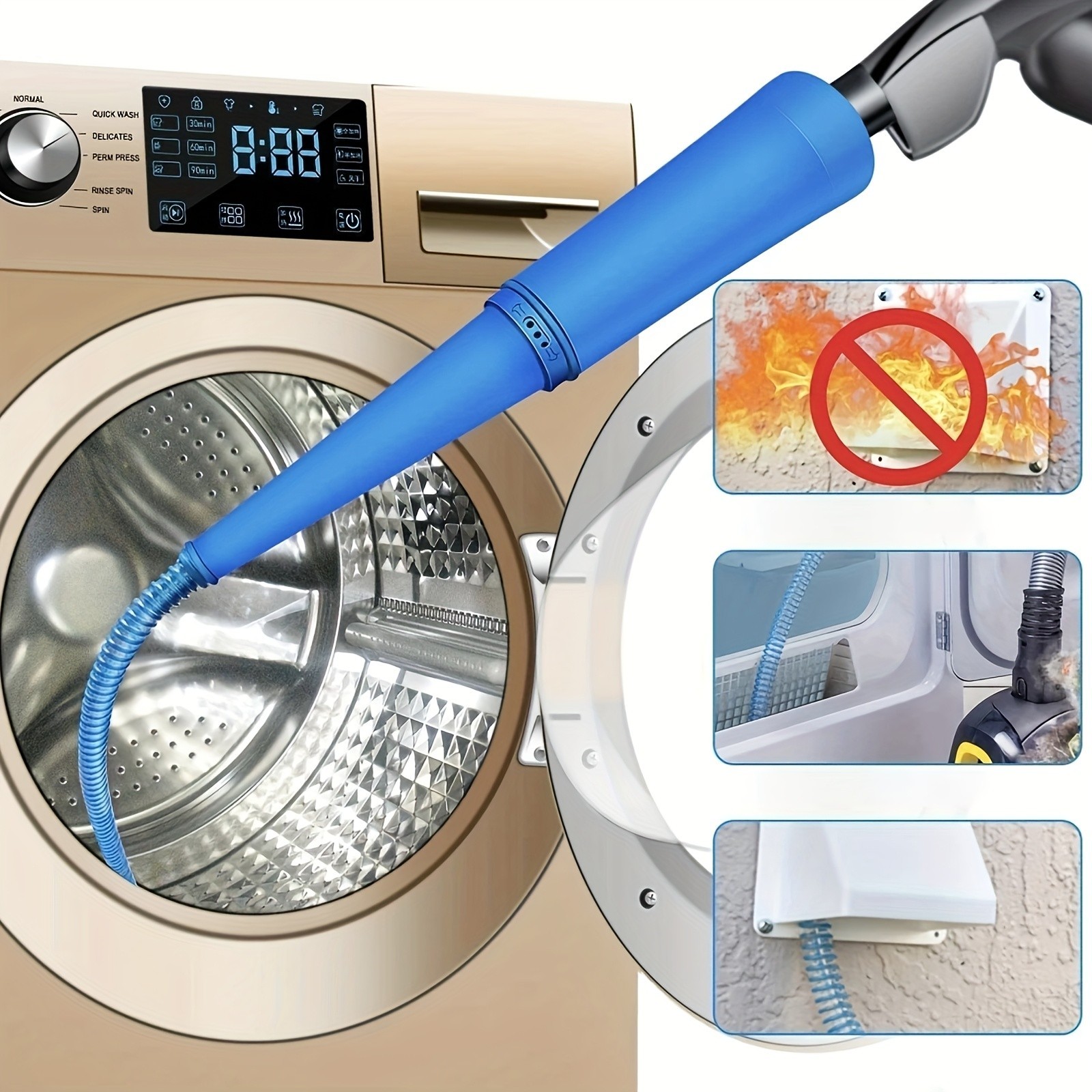 Vacuum Narrow Space Attachment-Flexible Hose for Appliance & Tight Area Cleaning