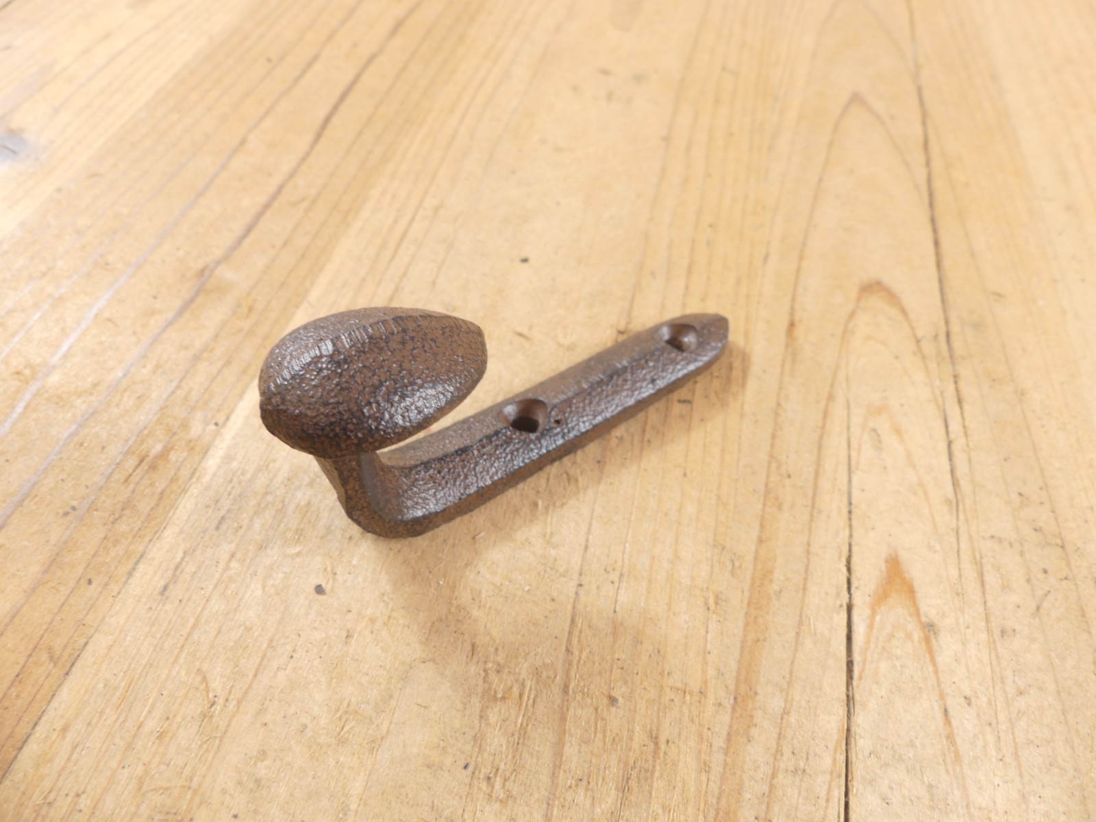 10 Rustic Coat Hooks Cast Iron Wall Mount Hat Hook Towel Railroad Spikes Bath