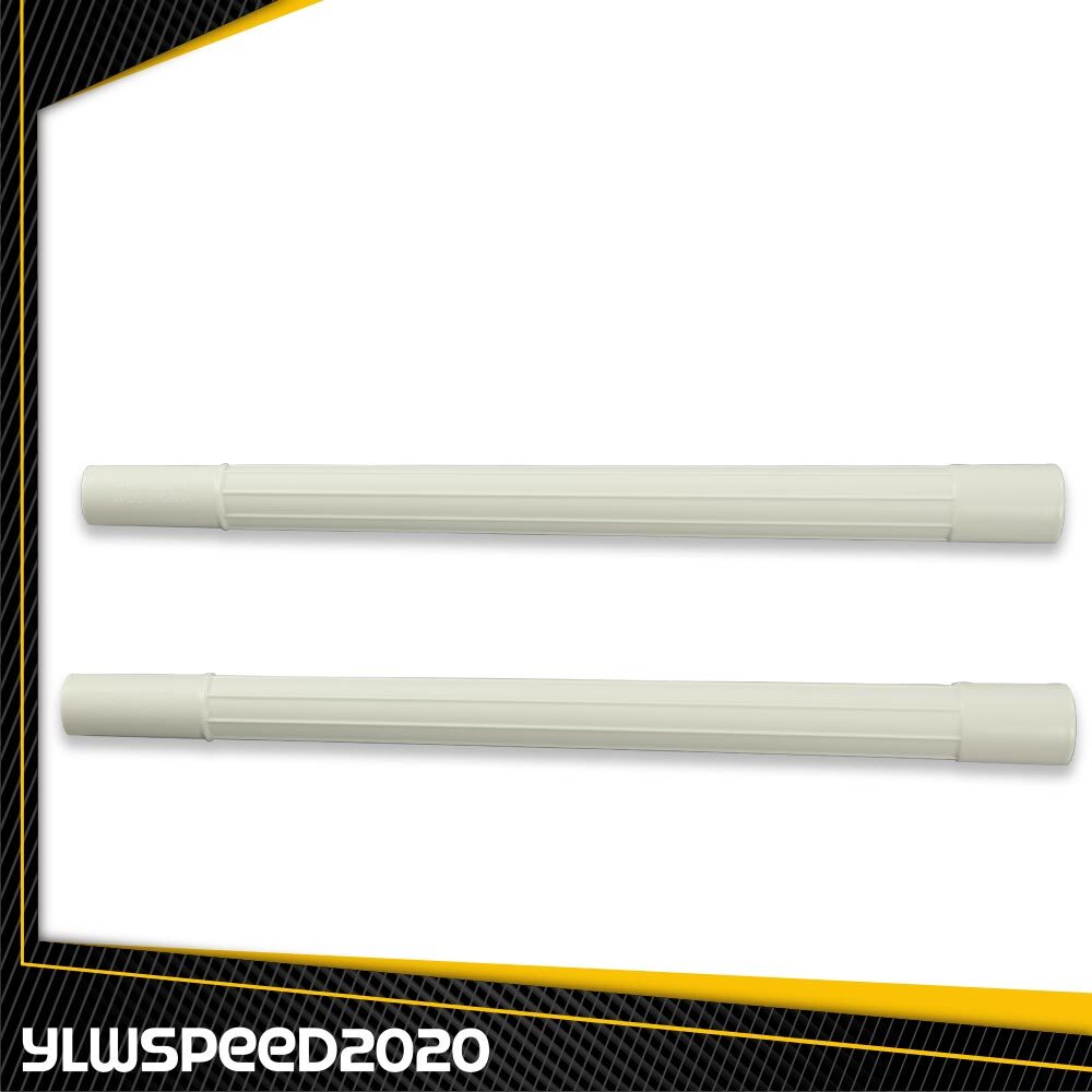 2X Vacuum Attachment Wand Pipe Hose Tool Extension 1.25″ White Plastic New
