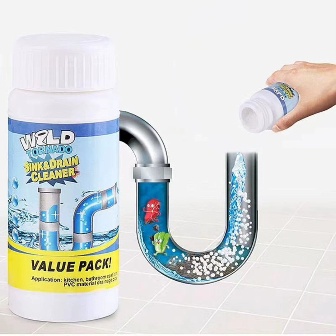 Fast Drain Remover Hot Sink Pipe Dredge Quick Foaming Cleaner 3.9 oz/ 110 g
