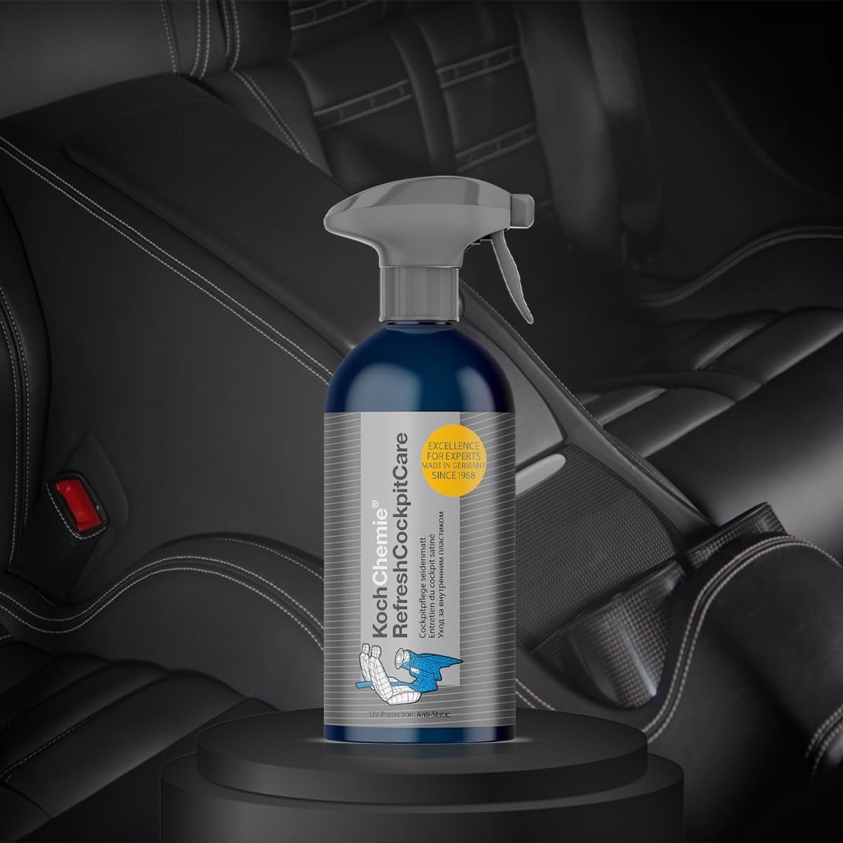 500ml Anti-Static Plastic Cleaner with UV Protection for Automotive Interiors