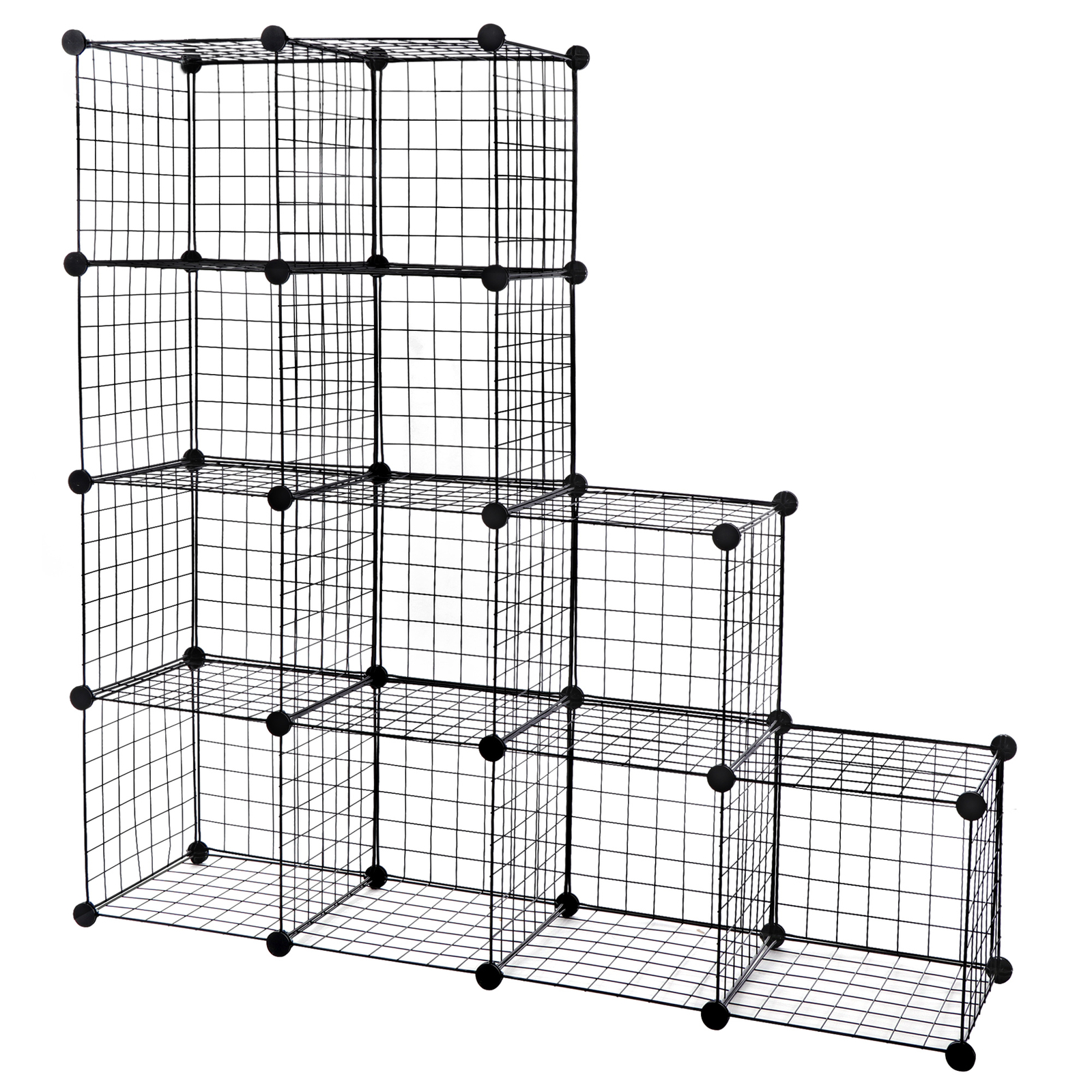 12-Cube Storage Shelf Wire Cube Storage Organizer DIY Closet Cabinet Living Room