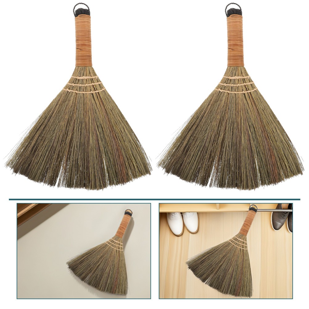 2 Pcs Broom for Sofa House Brush Chinese Brooms Sweeping Indoor Dust