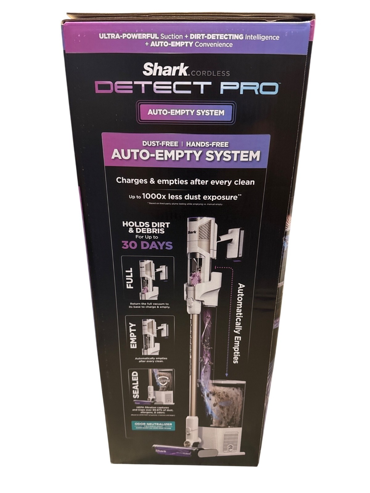 Shark Cordless Detect Pro Auto Empty System with QuadClean Multi Surface 1W3551