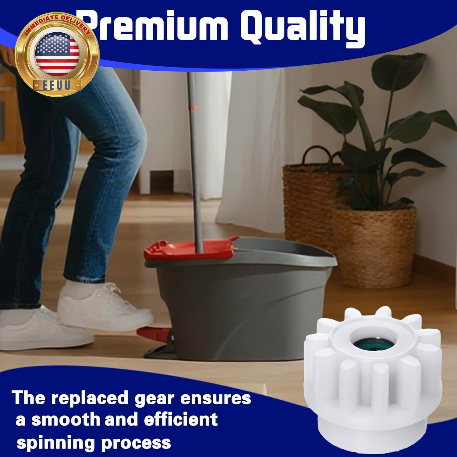 3 Pack Pedal Bearing Replacement for Ocedar Mop Bucket – Easy Fix for 90% Rotati