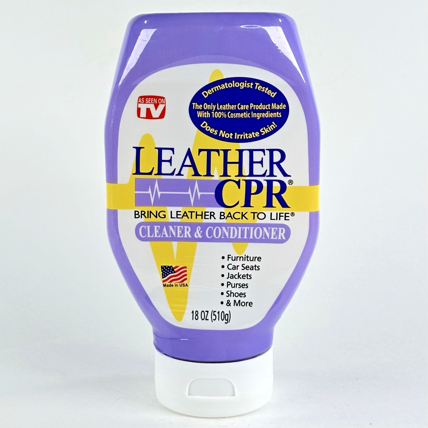 Leather CPR Cleaner & Conditioner 18 oz Furniture Car Seats Jackets Purses Shoes