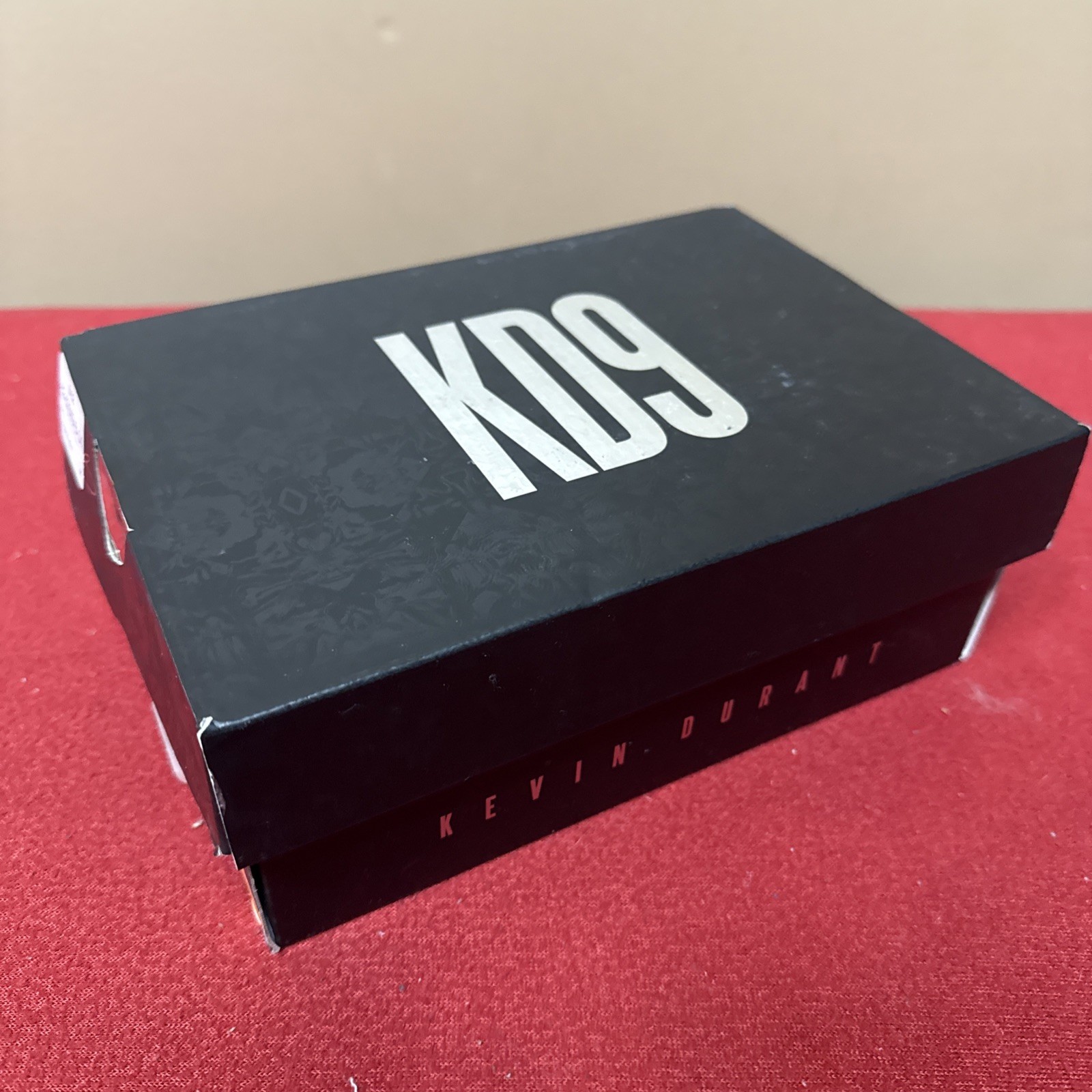 Nike KD9 Kevin Durant Empty Shoe Replacement Box 9.5 X6.5X3.75” Black Silver