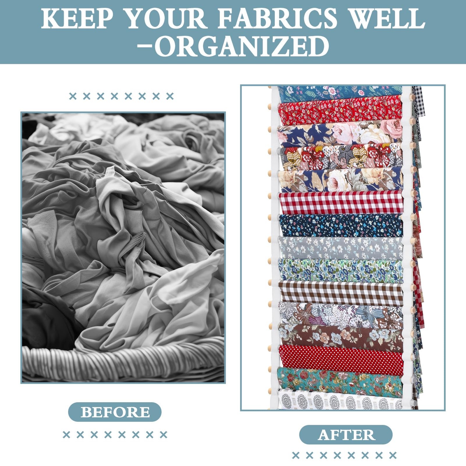 Anglechic 20-Shelf Hanging Wall Fabric 13.8 Inch, As Shown in the Picture