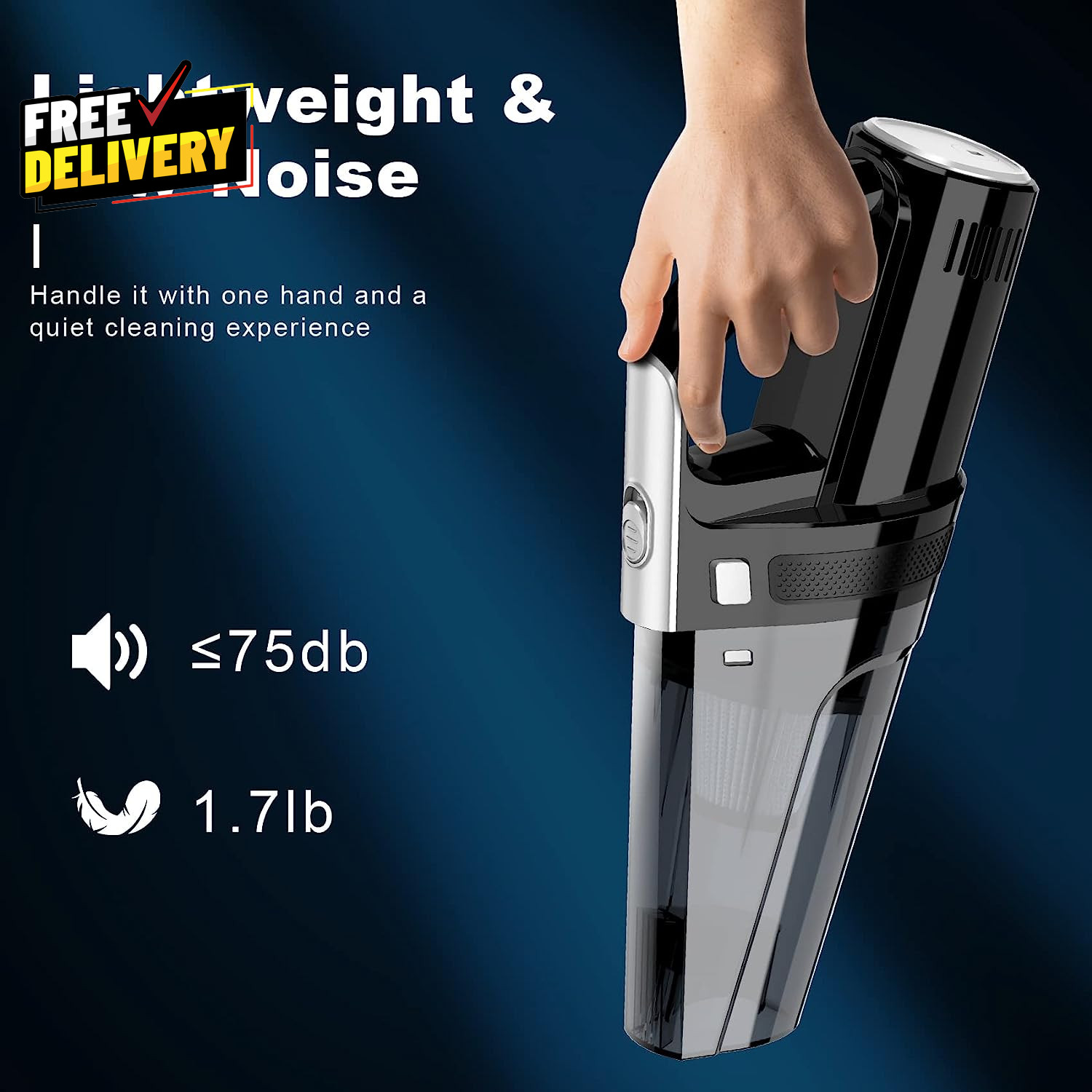 Car Vacuum Portable Vacuum Cleaner with Powerful 7000PA Suction DC 12V …….