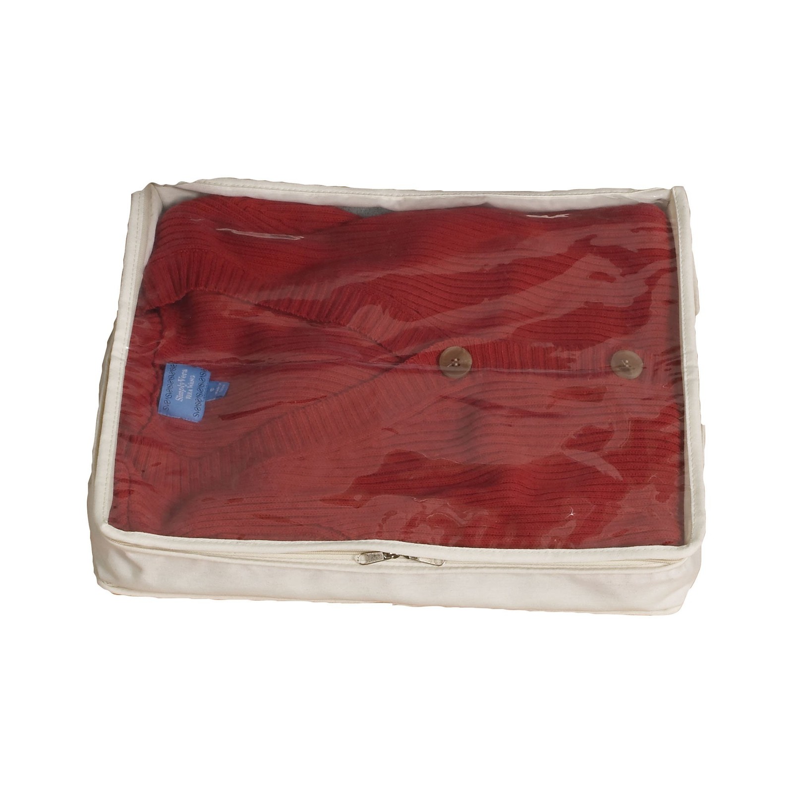 Household Essentials Lightweight Canvas Sweater Bag 2 2-Pack, Natural