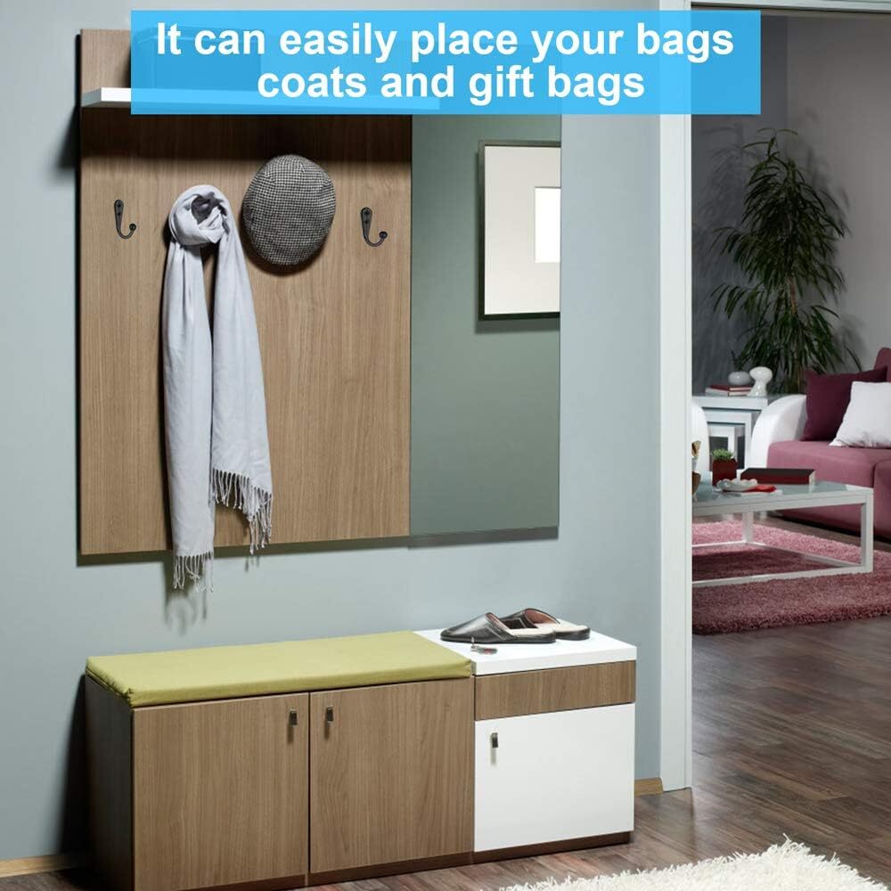 10 Pieces Wall Mounted Delicate Small Hooks with Screws for Home Hanging