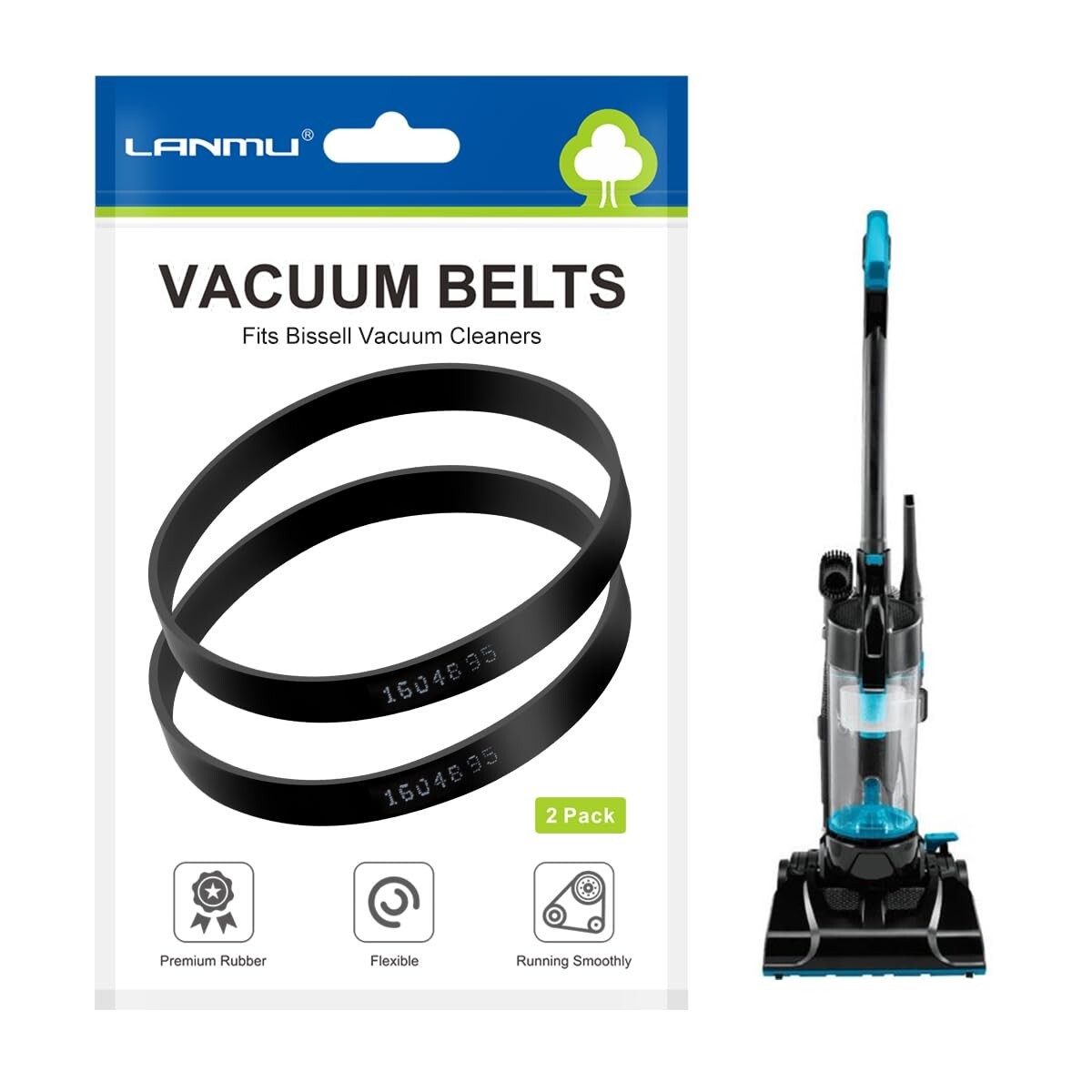 Replacement Belts for Bissell Powerforce Compact Model 2112 1520 3508 2690 23T7