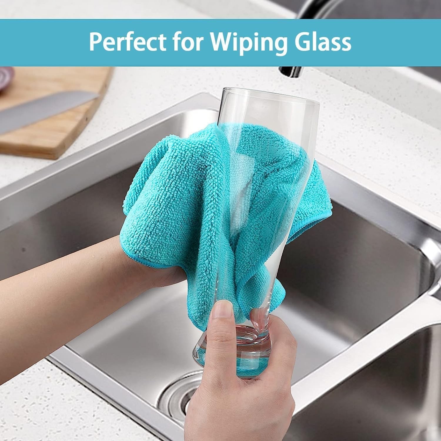 12PK Microfiber Cleaning Cloth, Cleaning Rag for Home, 11.5×11.5in | Reusable…
