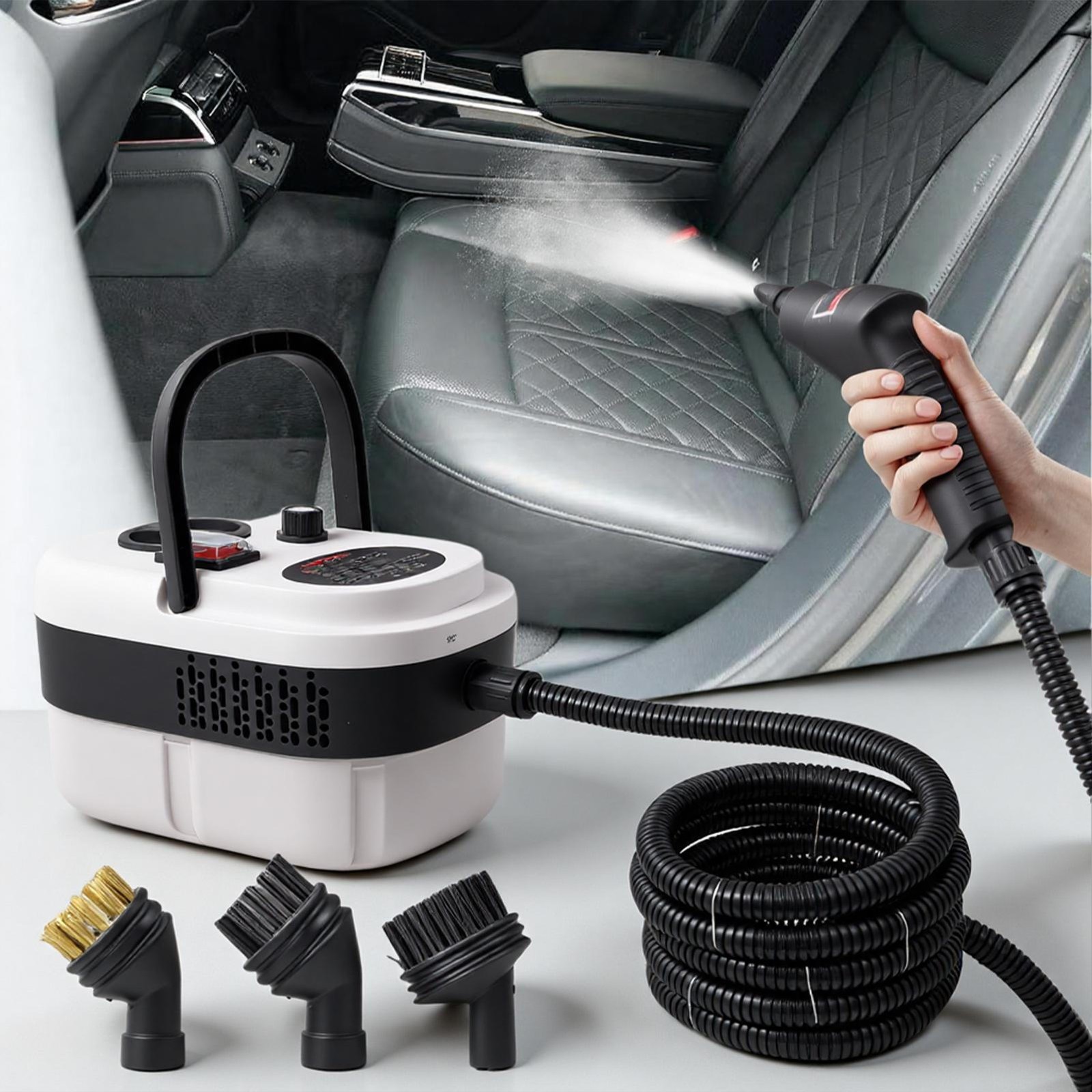 2500W Handheld Car Detailing Cleaning Machine High Temp Steam Cleaner Household