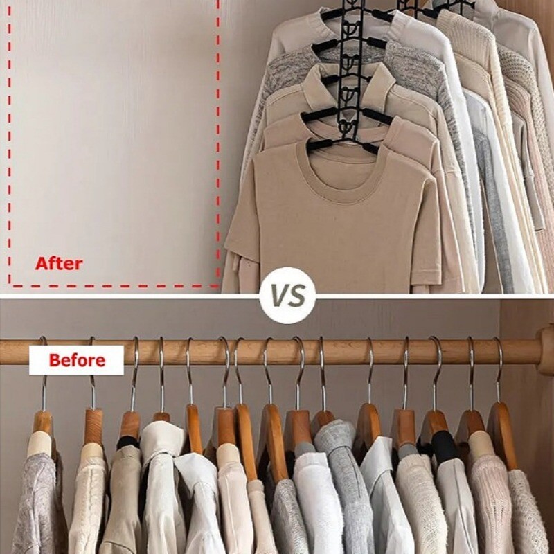 Magic Pants Hangers Space Saving 4 Pack For Closet Multiple Layers Multifunction