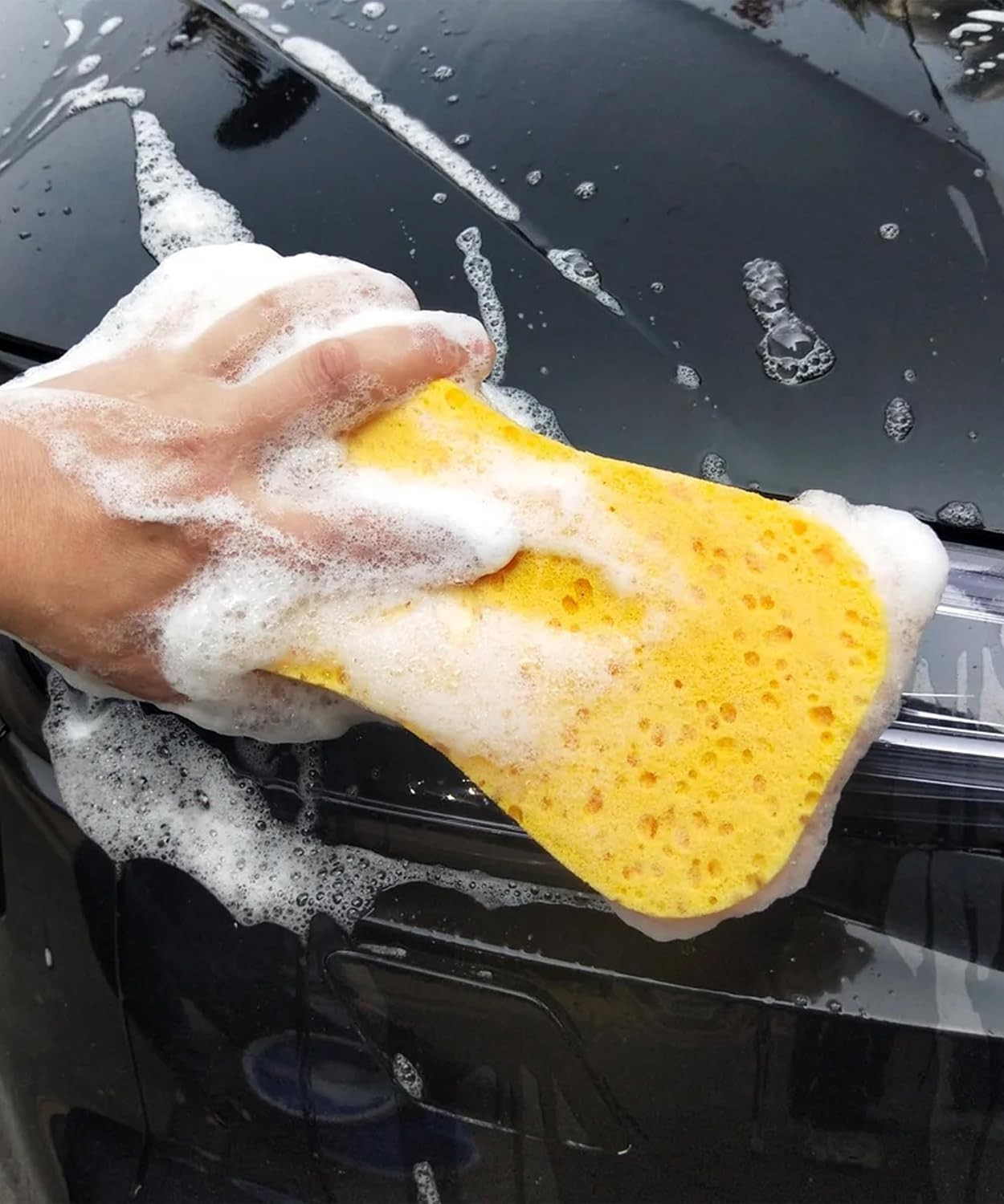 3PCS Car Wash Sponge,9.1 x 4.3 x 1.6 Inch Car Sponges for Washing,Car