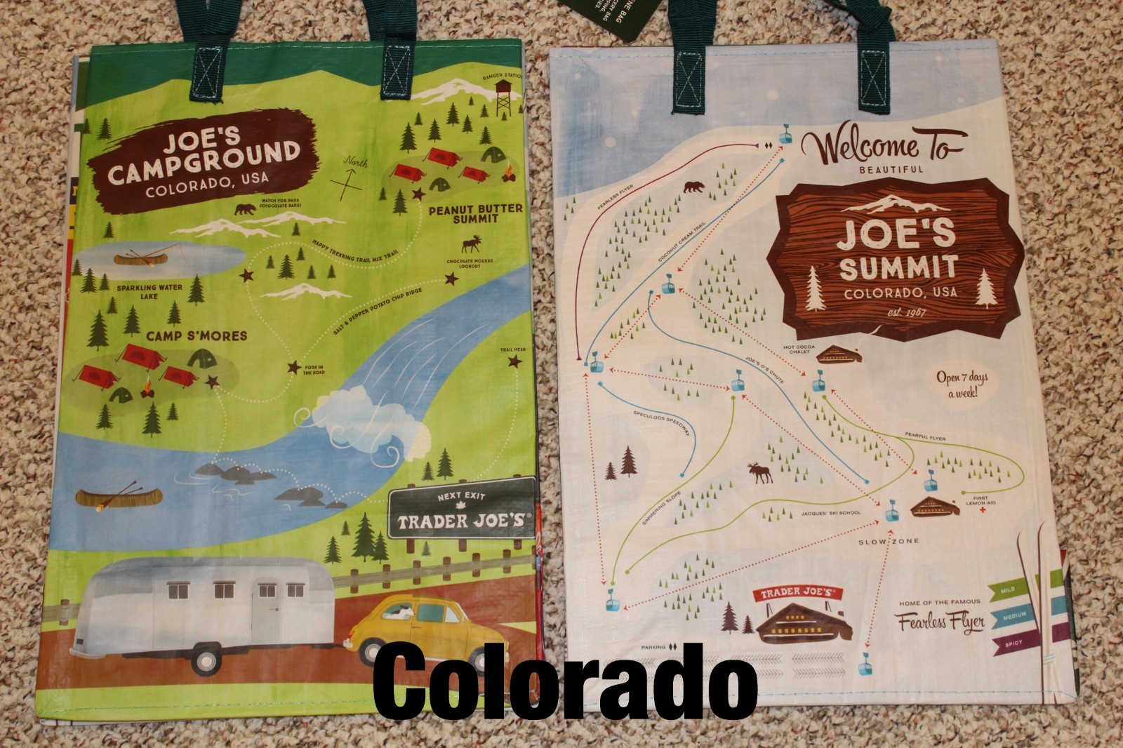 UPICK 5(20Choices) Trader Joe’s ECO Reusable Shopping Grocery Gift Tote Bags NWT