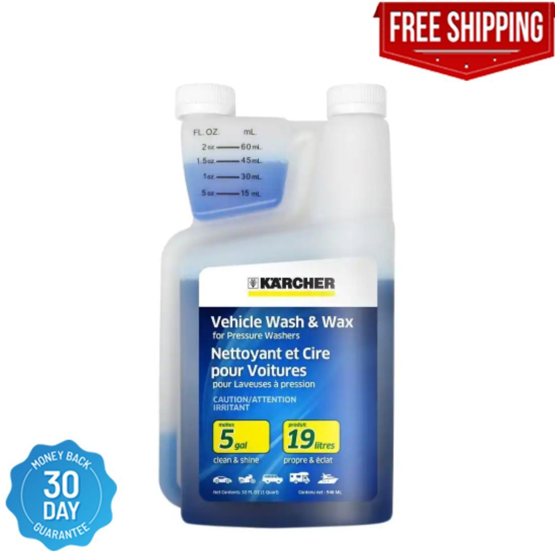 Karcher Car Wash & Wax Pressure Washer Cleaning Detergent Soap Concentrate Shine