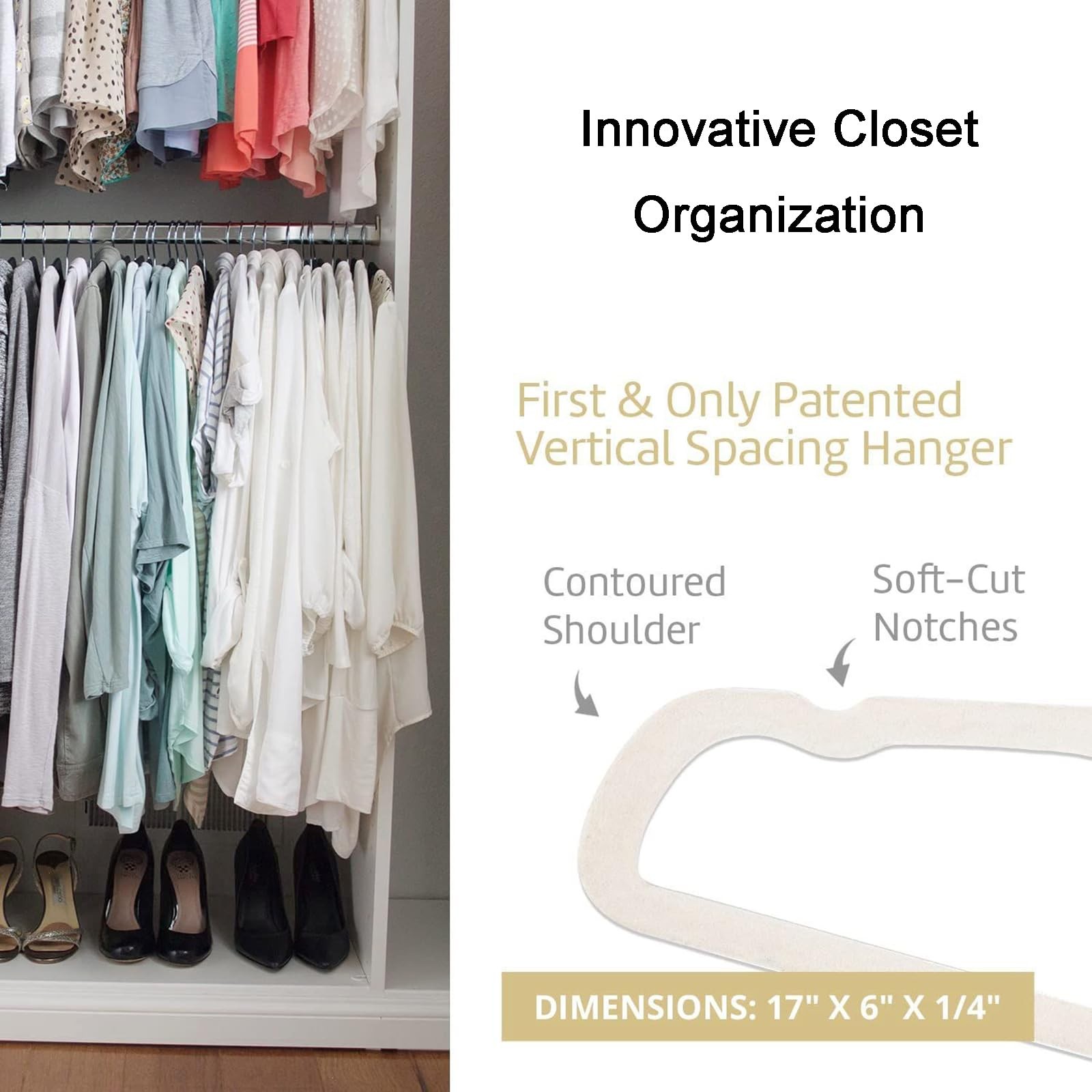CUTSKY Velvet Hangers 50 Pack, Ultra Slim & Short Neck Hanger, 360 Swivel Hoo…