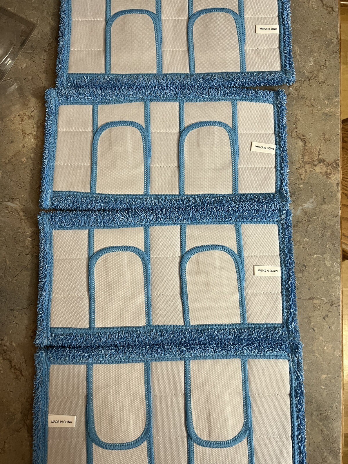4PCS Microfiber Mop Pads for Flat Dust Mops – 12x 6.5 Inch. New In Bag