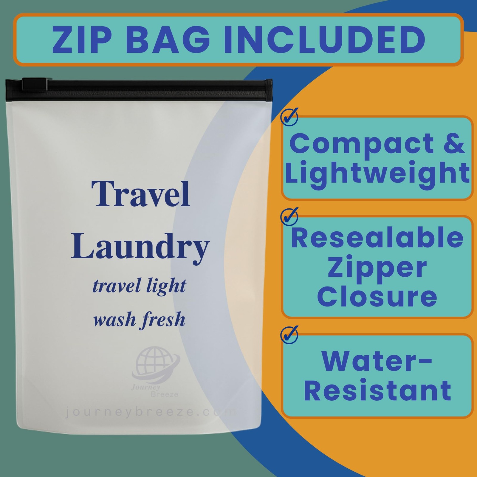 Travel Laundry Detergent Sheets 50 Pack – Compact Travel Detergent for Sink W…
