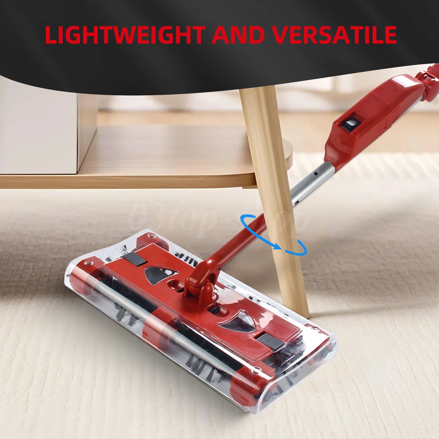 Swivel Sweeper Cordless Vacuum Lightweight 360 Swivel Rechargeable Quad 4000 RPM